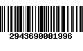 Código de Barras 2943690001996