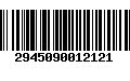 Código de Barras 2945090012121