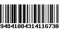 Código de Barras 2948410843141167302