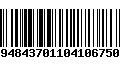 Código de Barras 2948437011041067504