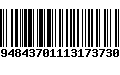 Código de Barras 2948437011131737300