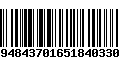 Código de Barras 2948437016518403304