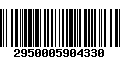 Código de Barras 2950005904330