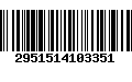 Código de Barras 2951514103351