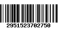 Código de Barras 2951523702750