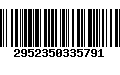 Código de Barras 2952350335791