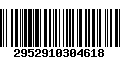 Código de Barras 2952910304618