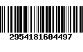 Código de Barras 2954181604497