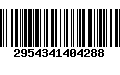 Código de Barras 2954341404288