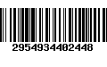 Código de Barras 2954934402448