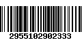 Código de Barras 2955102902333