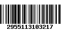 Código de Barras 2955113103217