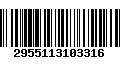 Código de Barras 2955113103316