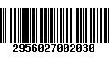 Código de Barras 2956027002030