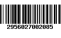 Código de Barras 2956027002085