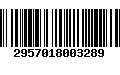 Código de Barras 2957018003289