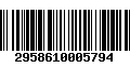 Código de Barras 2958610005794