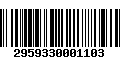 Código de Barras 2959330001103