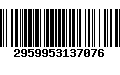 Código de Barras 2959953137076