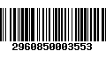 Código de Barras 2960850003553