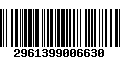 Código de Barras 2961399006630