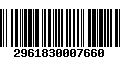 Código de Barras 2961830007660