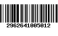 Código de Barras 2962641005012