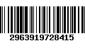 Código de Barras 2963919728415