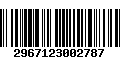 Código de Barras 2967123002787