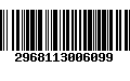 Código de Barras 2968113006099