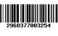 Código de Barras 2968377003254