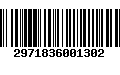 Código de Barras 2971836001302