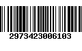 Código de Barras 2973423006103