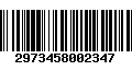 Código de Barras 2973458002347