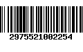 Código de Barras 2975521002254