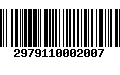 Código de Barras 2979110002007