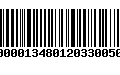 Código de Barras 298000013480120330050000