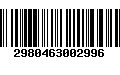 Código de Barras 2980463002996