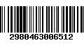 Código de Barras 2980463006512