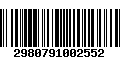 Código de Barras 2980791002552