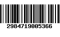 Código de Barras 2984719005366