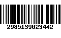 Código de Barras 2985139023442