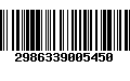 Código de Barras 2986339005450