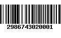 Código de Barras 2986743020001