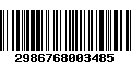 Código de Barras 2986768003485