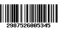 Código de Barras 2987526005345