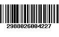 Código de Barras 2988026004227