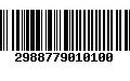 Código de Barras 2988779010100