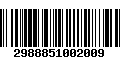 Código de Barras 2988851002009