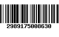 Código de Barras 2989175008630